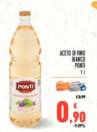 Conad ACETO DI VINO BIANCO PONTI 1 l offerta