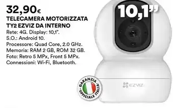 Ezviz C6N Telecamera Wi-Fi Motorizzata Per Interno Con Vista A 360°