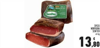 Conad Superstore Senfter Speck Montagna offerta