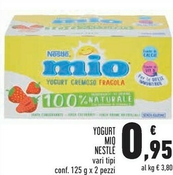 Conad Superstore Nestlè Mio Yogurt Cremoso Fragola 250 G(ml) offerta