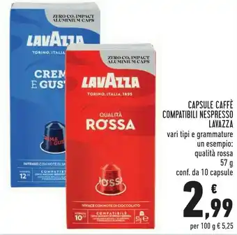 Conad Superstore Lavazza Capsule Caffè Compatibili Nespresso offerta