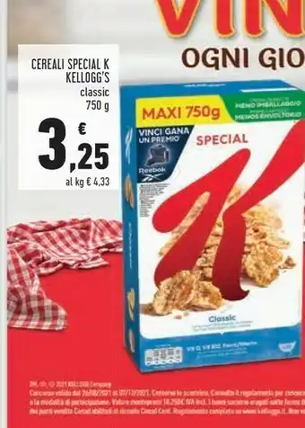Conad Superstore Kellogg's Cereali Special K offerta