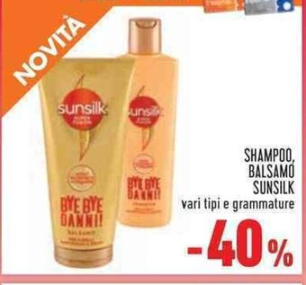 Conad SHAMPOO, BALSAMO SUNSILK vari tipi e grammature offerta