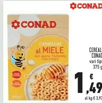 Conad Superstore Conad - Kids Ciambelline Al Miele 375 G(ml) offerta