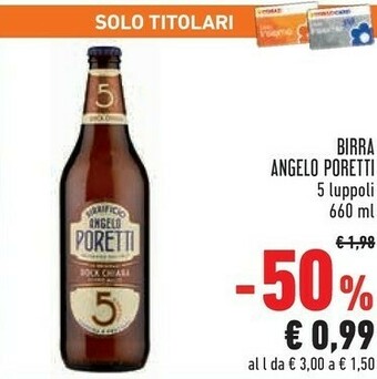 Conad Superstore Angelo poretti Birra 5 Luppoli offerta