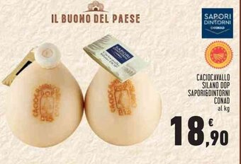 Conad CACIOCAVALLO SILANO DOP SAPORI&DINTORNI CONAD al kg offerta