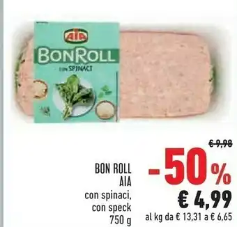Conad Superstore Aia Bon Roll Con Spinaci 750 G(ml) offerta