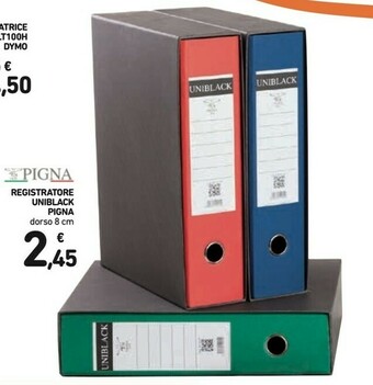 Conad Pigna Registratore Uniblack offerta
