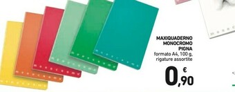 Conad Pigna Maxiquaderno Monocromo offerta