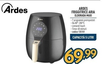 Ardes friggitrice aria eldorada maxi
