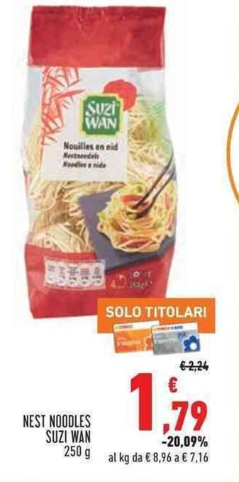 Conad NEST NOODLES SUZI WAN 250 g offerta
