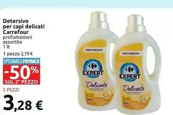 Carrefour Carrefour Detersivo Per Capi Delicati Profumazioni Assortite 1 Lt offerta