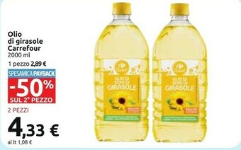 Carrefour Carrefour Olio Di Girasole offerta