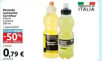Carrefour Carrefour - Sport Drink Gusto Limone 500 G(ml) offerta