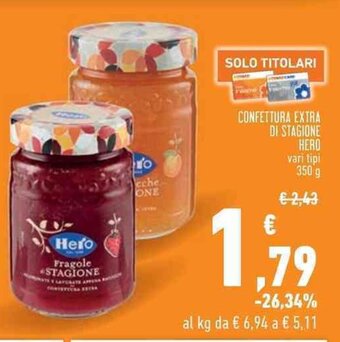 CONFETTURA EXTRA DI STAGIONE HERO vari tipi 350 g