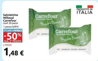 Carrefour Carrefour Salviettine Milleusi offerta