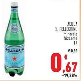 Conad ACQUA S. PELLEGRINO minerale frizzante 1 l offerta
