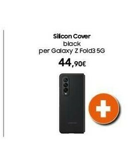 Expert Samsung Silicon Cover Black Per Galaxy Z Fold3 5G offerta