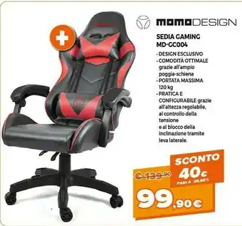 Momodesign Sedia Gaming MD-GC004