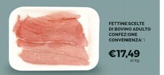 Mercatò Fettine scelte di bovino adulto confezione convenienza offerta