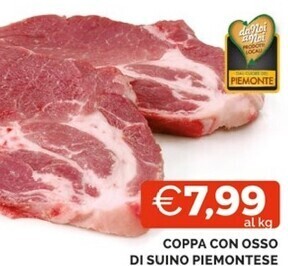 Mercatò Coppa con osso di suino piemontese offerta