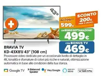 Expert Sony Bravia TV KD-43X81J 43" offerta