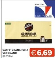 Mercatò Vergnano caffe' granaroma offerta