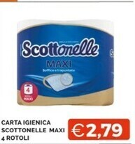 Mercatò Scottonelle carta igienica maxi 4 rotoli offerta