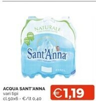 Mercatò Sant'anna acqua offerta