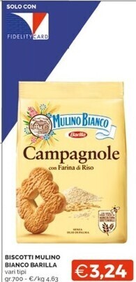 Barilla biscotti mulino bianco