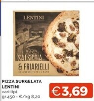 Mercatò Lentini pizza surgelata offerta