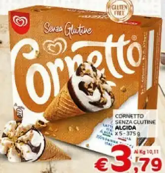 Crai Algida Cornetto Senza Glutine 375 G(ml) offerta