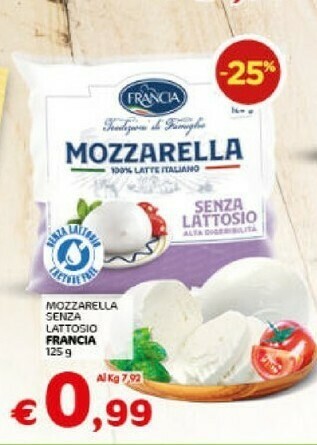 Crai Francia Mozzarella offerta