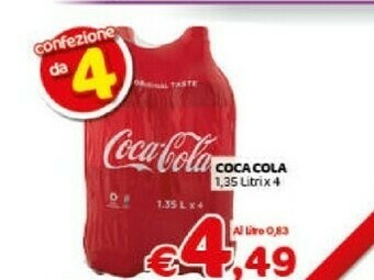 Crai Coca-Cola - Coca Cola 1350 G(ml) offerta