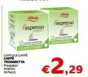 Crai Caffe Trombetta Capsule Caffe Pregiato / Intenso offerta