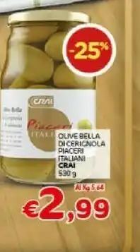 Crai Crai - Olive Bella Di Cerignola Piaceri Italiani offerta