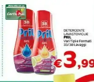 Pril Detergente Lavastoviglie Gel 33 Lavaggi