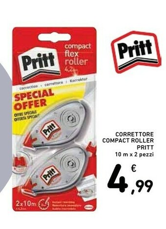 Conad Pritt Correttore Compact Roller offerta
