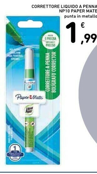 Conad Papermate Correttore Liquido A Penna NP10 offerta
