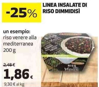 Coop LINEA INSALATE DI RISO DIMMIDISİ 200 g offerta