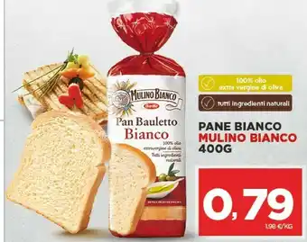 Despar Mulino Bianco Pan Bauletto Bianco Tutti Ingredienti Naturali 400 G(ml) offerta