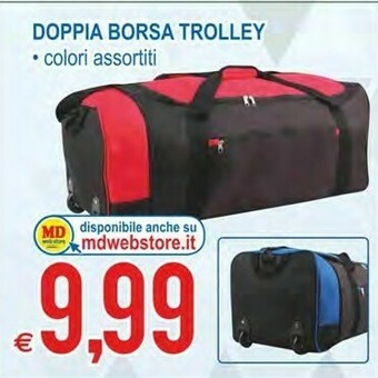 MD Discount Doppia Borsa Trolley offerta