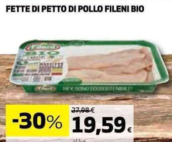 Coop FETTE DI PETTO DI POLLO FILENI BIO offerta