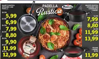 Maury's Maury's Rustica Spessore 3 Mm Padella offerta