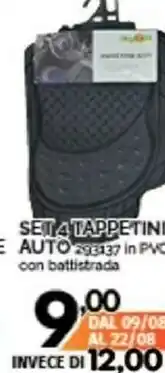 Orizzonte Set 4 Tappetini Auto 293137 offerta