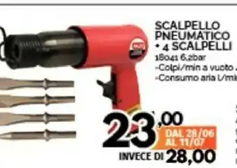 Valex Scalpello Pneumatico 4 Scalpelli