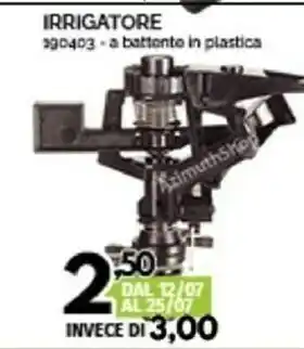 Orizzonte Irrigatore A Battonte In Plastica offerta