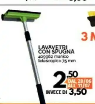 Orizzonte Lavavetri Con Spugna 409962 offerta