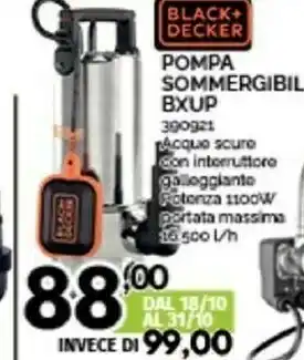 Black & Decker Pompa Sommergibil Bxup