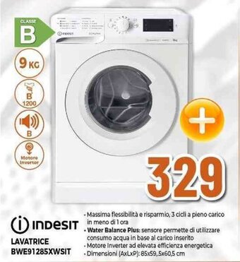 Expert Indesit LAVATRICE BWE91285XWSIT offerta